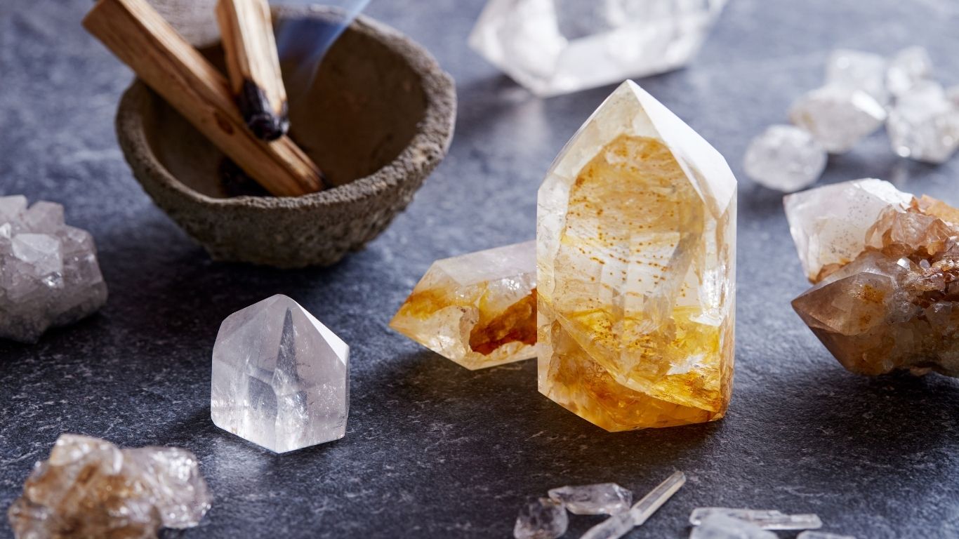 Healing ritual with crystals for angel number 666 spiritual clarity